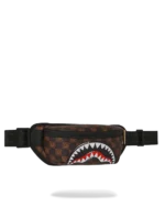 Sprayground Marsupio Sharks In Paris Wtf Bubble Brown Check Crossbody - immagine 3
