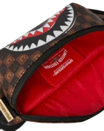 Sprayground Marsupio Sharks In Paris Wtf Bubble Brown Check Crossbody - immagine 7