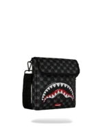 Sprayground Tracolla Sharks In Paris Wtf Bubbly Black Check messenger Sling - immagine 2