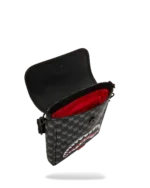 Sprayground Tracolla Sharks In Paris Wtf Bubbly Black Check messenger Sling - immagine 4