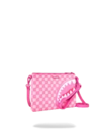 Sprayground Pochette Pink New Check Faces Crossover Clutch - immagine 3