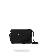 Sprayground Pochette Blacked Out Embossed Gold Tooth Crossover Clutch