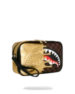 Sprayground Sharks In Paris Gold Drip Toiletry Brick - immagine 3