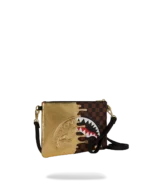 Sprayground Sharks In Paris Gold Drip Crossover Clutch - immagine 3