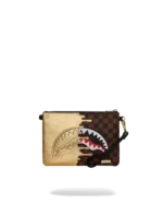 Sprayground Sharks In Paris Gold Drip Crossover Clutch - immagine 5