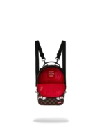 Sprayground Tracolla Zainetto Shark In Paris WTF Bubble Brown Check Mini Backpack - immagine 7