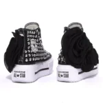 Platform Hi Double Stack Black Wollstoneflower