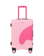 Sprayground Trolley Pink Sharks In Paris Patch Carry On Luggage