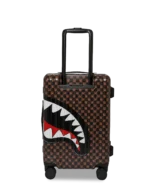 Sprayground Trolley Sharks In Paris Wtf Bubbly Brown Check Carry-on Luggage - immagine 5