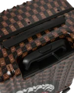 Sprayground Trolley Sharks In Paris Wtf Bubbly Brown Check Carry-on Luggage - immagine 15
