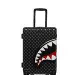 Sprayground Trolley Sharks In Paris Wtf Bubbly Black Check Carry-on Luggage
