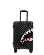 Sprayground Trolley Sharks In Paris Wtf Bubbly Black Check Carry-on Luggage