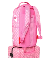 Sprayground Trolley Pink New Check Faces Carry-On Luggage - immagine 12