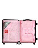 Sprayground Trolley Pink New Check Faces Carry-On Luggage - immagine 15