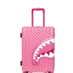 Sprayground Trolley Pink New Check Faces Carry-On Luggage