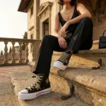 Platform Hi Black Snake Gold Stars - immagine 2