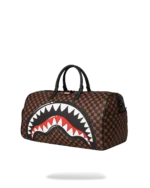Sprayground Borsone Sharks In Paris Wtf Bubble Brown Check Duffle - immagine 5