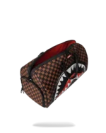 Sprayground Borsone Sharks In Paris Wtf Bubble Brown Check Duffle - immagine 9