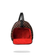 Sprayground Borsone Sharks In Paris Wtf Bubble Brown Check Duffle - immagine 10