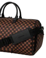 Sprayground Borsone Sharks In Paris Wtf Bubble Brown Check Duffle - immagine 11