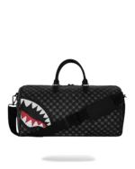 Sprayground Borsone Sharks In Paris Wtf Bubbly Black Check Duffle - immagine 7