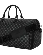 Sprayground Borsone Sharks In Paris Wtf Bubbly Black Check Duffle - immagine 9
