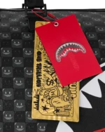 Sprayground Borsone Sharks In Paris Wtf Bubbly Black Check Duffle - immagine 13