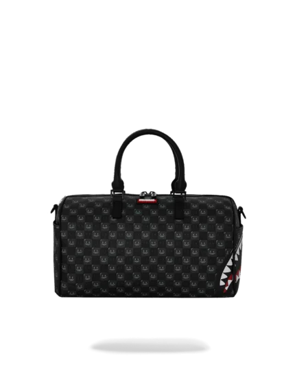 Sprayground Borsone Sharks In Paris Wtf Bubbly Black Check Mini Duffle