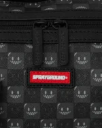 Sprayground Borsone Sharks In Paris Wtf Bubbly Black Check Mini Duffle - immagine 10
