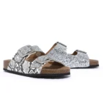 Grunland Stripes Pitone Glitter Argento