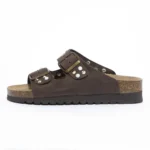 Grunland Stripes Platform Brown Strass Cabo