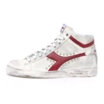 Diadora Game Hi Red Swoosh Studs