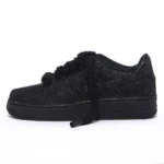 Nike Air Force One Glitter Nero Rope Monocromo