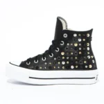 Platform HI Black Mixed Pelle