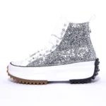 Platform Hike Hi Bianco Glitter