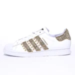 Adidas Superstar Glitter Stripes Gold Borchie