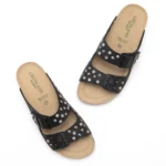 Grunland Stripes Platform Nero Strass Cabo