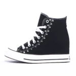 All Star Mid Platform Nero Borchie
