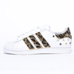 Adidas Superstar Stripes Glitter Leo Oro
