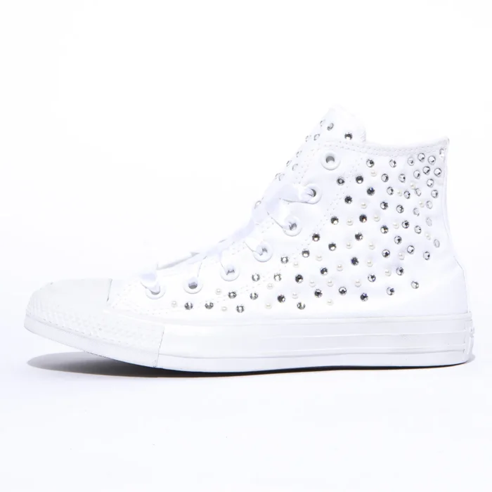 All Star Hi Monocromo Strass Perle - immagine 1