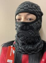 Sprayground Berretto Knit Black Warp Check Ski Mask - immagine 2