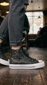 Platform HI Black Mixed Pelle - immagine 2