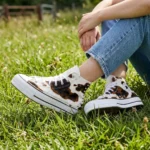 Platform Hi White Mucca Animalier Borchie - immagine 2