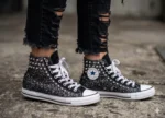 All Star hi Black Glitter Studs - immagine 2
