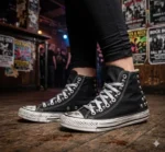 All Star hi Black Dirty Skull - immagine 2