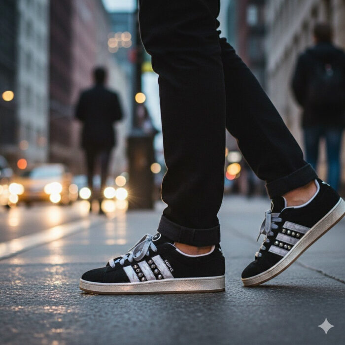 adidas gazelle silver green womens adidas Campus 00s 'Black' main image 1