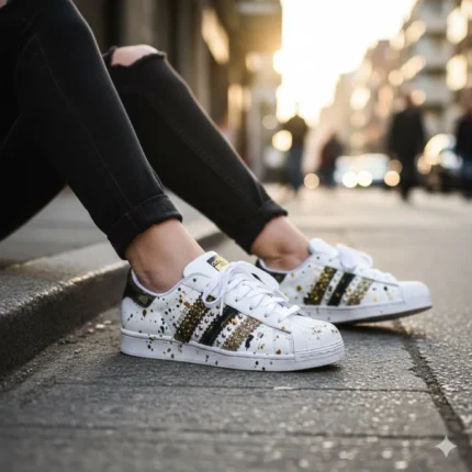 adidas gazelle silver green womens Adidas Unisex Superstar Heart Sneakers White/Pink