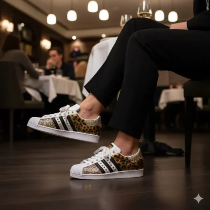 adidas gazelle silver green womens Adidas Superstar Silver Glitter Vernice main image 1