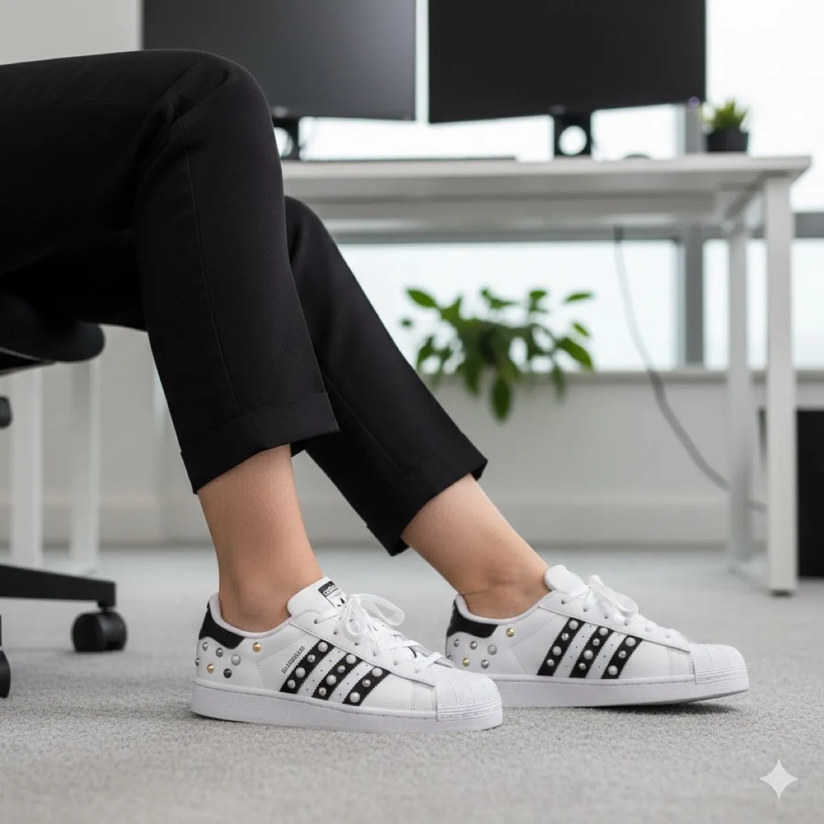 adidas gazelle silver green womens DOUBLE GLITTER SUPERSTAR main image 0