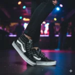 Vans Sk8 Hi Nero Glitter Borchie - immagine 2